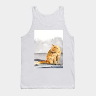 My friend Rosalina Cat Watercolor Portrait Tank Top